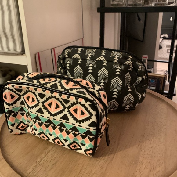 Forever 21 Handbags - Tribal print Make up bags